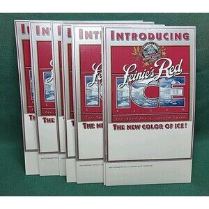 Vintage Leinenkugels Red Ice Lager Beer Table Tent Advertising Lot Of 10 Leinies